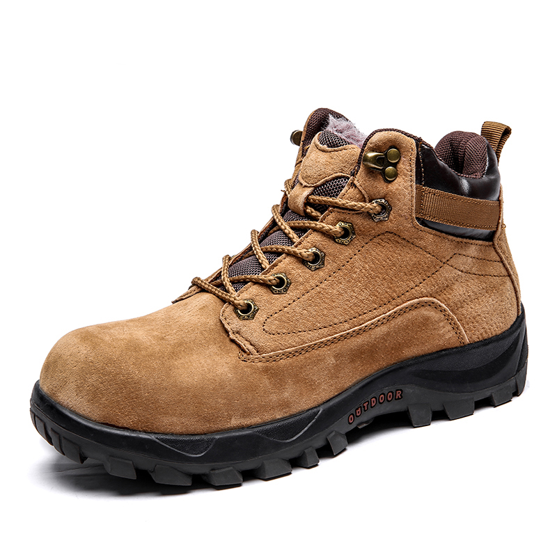 Winter Men's Hiking Boots With Fur Keep Warm Genuine Leather Sneakers For Men Wearable Anti-skid Outdoor Mountain Shoes, Black
Winter Men's Hiking Boots With Fur Keep Warm Genuine Leather Sneakers For Men Wearable Anti-skid Outdoor Mountain Shoes, Black