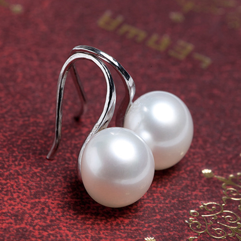 Fashion Pearl Earrings 9-10mm Big Pearl Oblate Natural Freshwater Pearl Spoon Earrings 925 Sterling Silver Jewelry For Women Girl Gift
Fashion Pearl Earrings 9-10mm Big Pearl Oblate Natural Freshwater Pearl Spoon Earrings 925 Sterling Silver Jewelry For Women Girl Gift