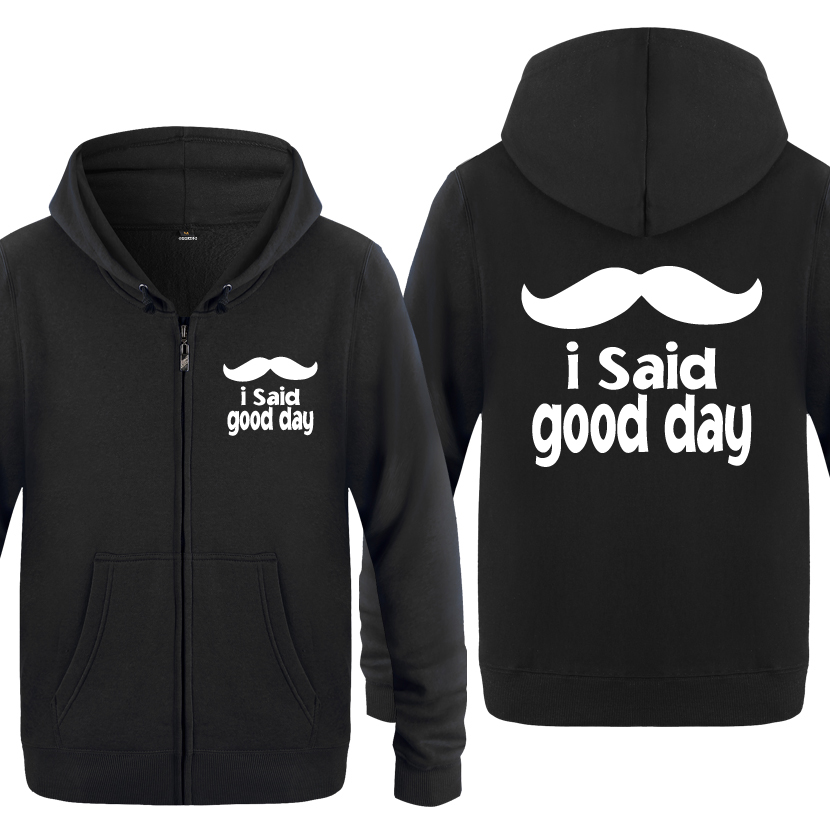 Mustache Good Day Cute Cartoon Hoodies Men 2018 Men' Fleece Zipper Cardigans Hooded Sweatshirts, Bay het
Mustache Good Day Cute Cartoon Hoodies Men 2018 Men' Fleece Zipper Cardigans Hooded Sweatshirts, Bay het