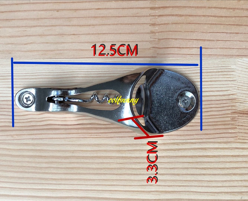 5pcs/lot Free shipping 2 in 1 Retro Metal Wall Mount Red Wine Bottle opener + beer bottle openers with screws Bar tools