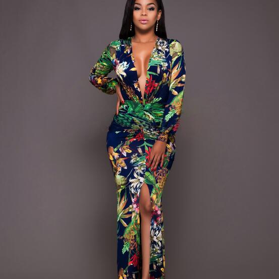 Summer Dress 2018 Women Floral Print Vintage Deep V Neck Split Floor Length Retro Sexy Party Beach Maxi Dress Plus Size AF980, Multi
Summer Dress 2018 Women Floral Print Vintage Deep V Neck Split Floor Length Retro Sexy Party Beach Maxi Dress Plus Size AF980, Multi