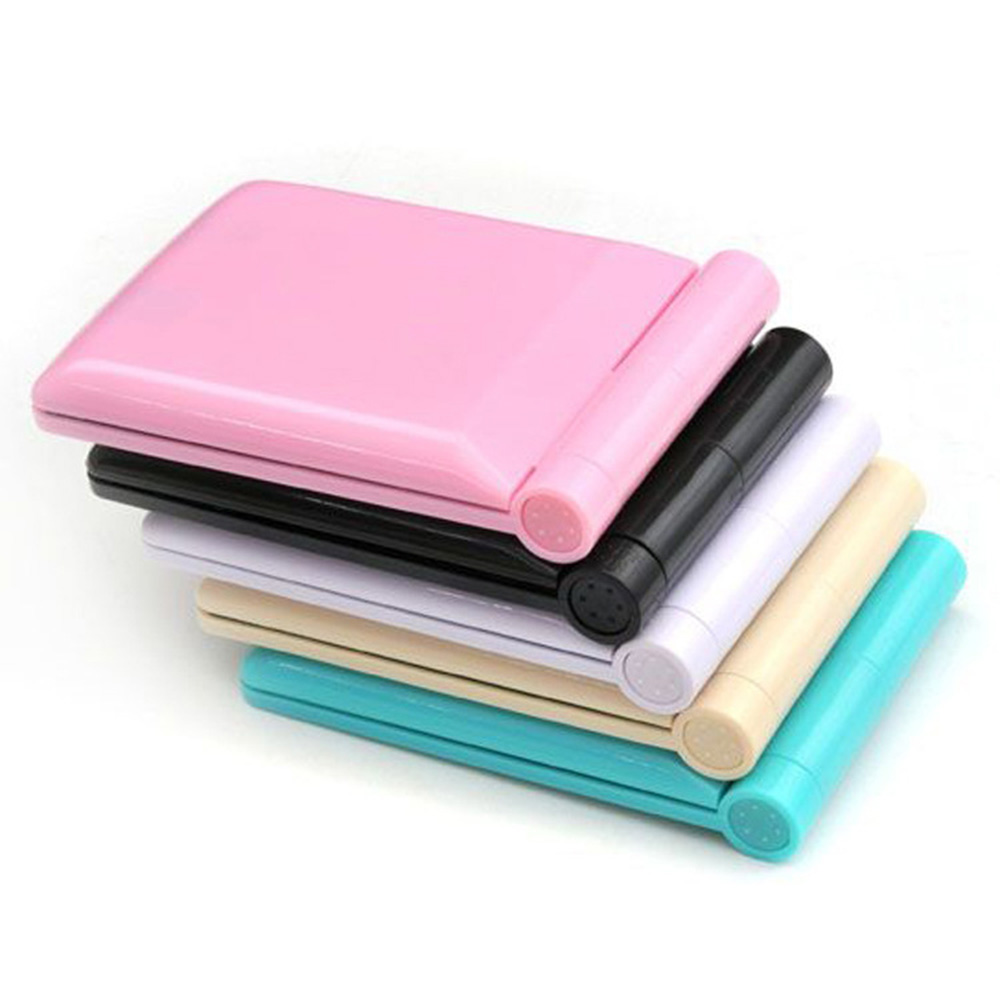 Led Makeup With 8 LED Lamps Cosmetic Folding Portable Compact Pocket Hand Mirror Make Up Under Lights