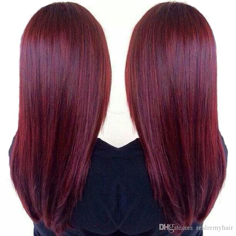 Brzailian Straight Remy Human Hair Extensions 99# Brazilian Burgundy Human Hair Weave 3 Bundles Cheap Colored Brazilian Red Remy Hair
Brzailian Straight Remy Human Hair Extensions 99# Brazilian Burgundy Human Hair Weave 3 Bundles Cheap Colored Brazilian Red Remy Hair