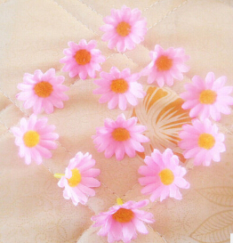 Lovely small real touch daisy silk flowers chrysanthemum sunflowers artificial flowers silk head flowers for patry decoration