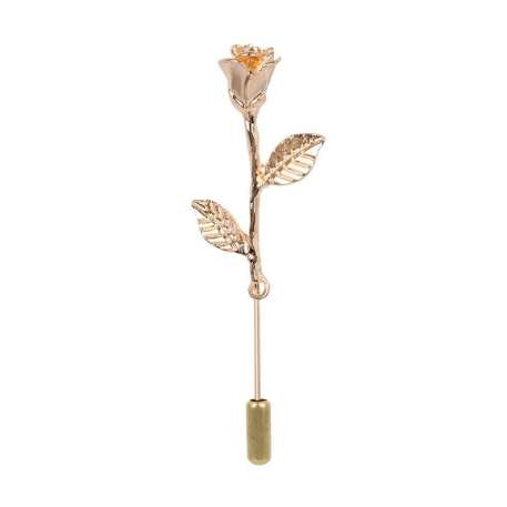 New Fashion Flower Pin Special Design Men Women Casual Brooches Gold Color Rose Broche Lapel Pin for Suit Chain
New Fashion Flower Pin Special Design Men Women Casual Brooches Gold Color Rose Broche Lapel Pin for Suit Chain