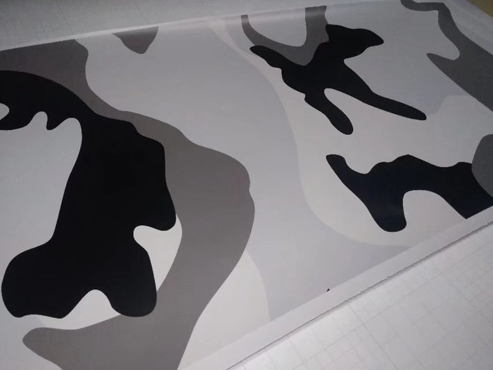 Arctic White Camouflage / Camo Vinyl For Car Wrap Stickers Covering Film with air release / Bubble Free Size 5x(32ft/67ft/98ft )