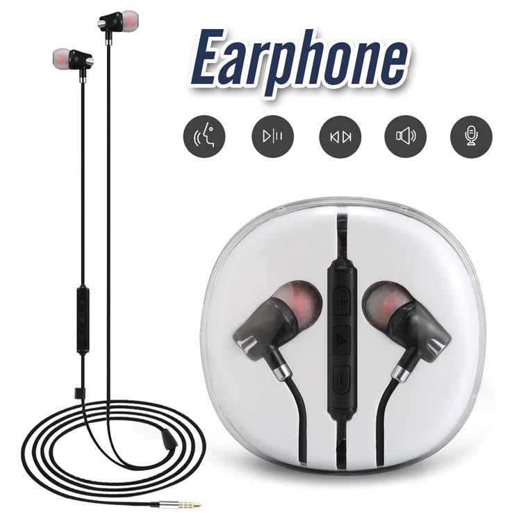 3.5mm AUX Wried Earphone for iPhone 6 Xiaomi A1 Headphones Earbuds Jack In Ear Wired with Mic Volume Control with Crystal Box, White/silver
3.5mm AUX Wried Earphone for iPhone 6 Xiaomi A1 Headphones Earbuds Jack In Ear Wired with Mic Volume Control with Crystal Box, White/silver