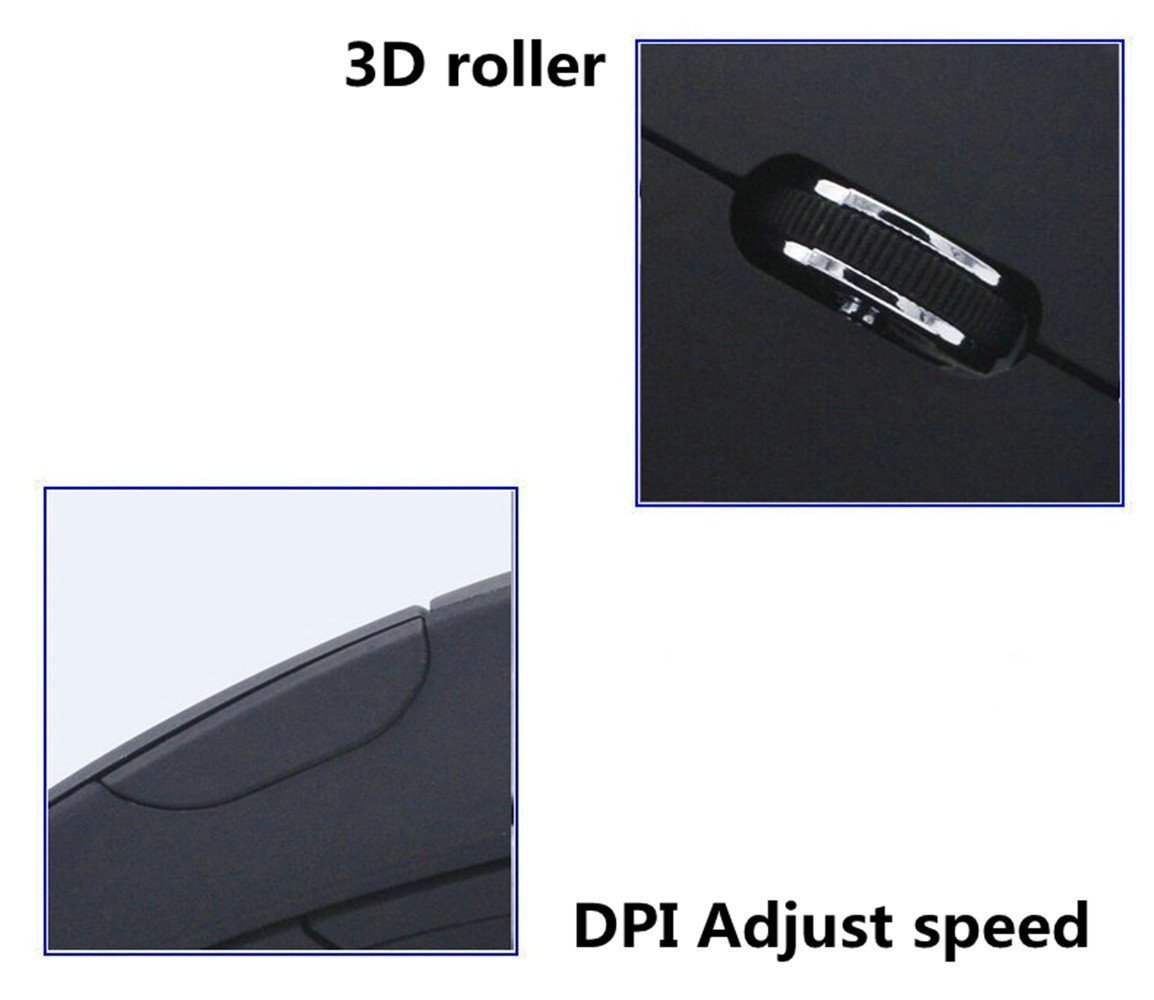 Ergonomic Mouse High Precision Optical Vertical Mouse Adjustable DPI 1200 2000 3600 USB Wired Computer Mouse Suitable for any comp
