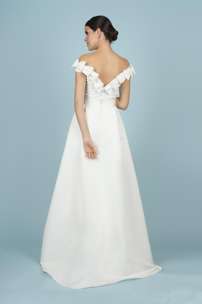 Women Jumpsuit With Detachable Train White Prom Dresses Off Shoulder Sweep Train Elegant Evening Dress Party Zuhair Murad Dress Vestidos