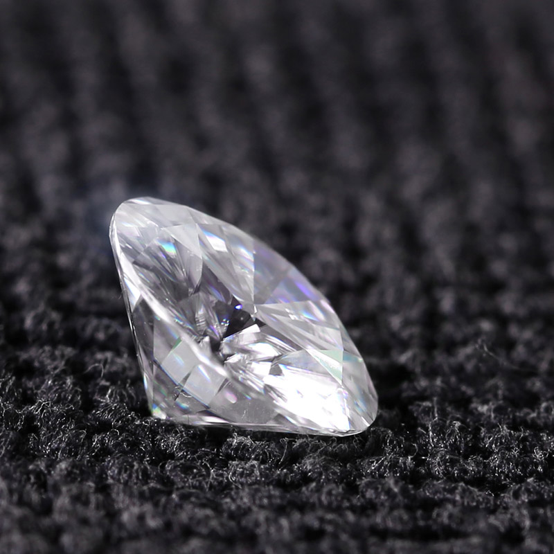 TransGems 0.4ct Carat 4.5mm GH Colorless Round Brilliant Cut Lab Grown Moissanite Diamond Test Postive as Real Diamond