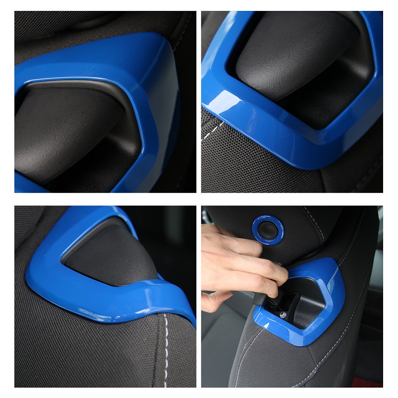 Seat Backrest Manual Seat Adjustment Handle Cover Trim Car interior Decoration for Chevrolet Camaro 2017+ ABS 6 colors