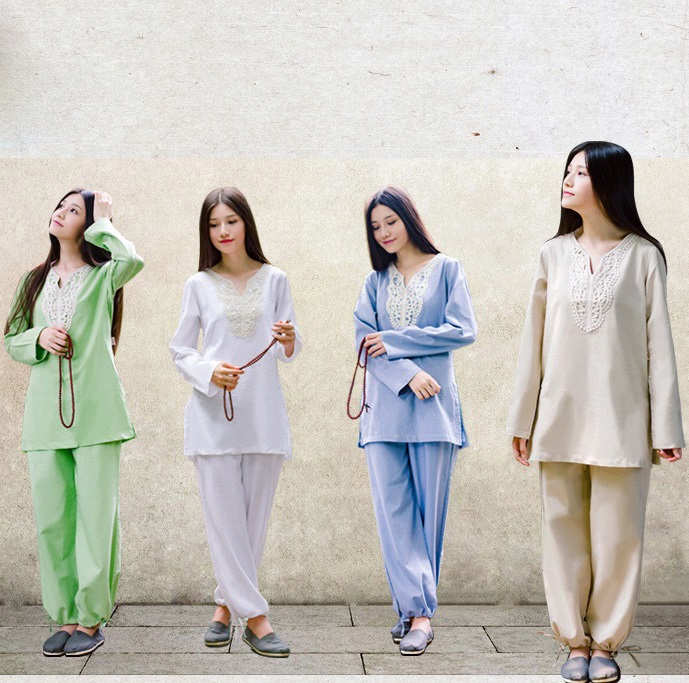 High quality Women meditation Sport Clothing cotton Hemp Yoga suits women's Large size special fitness clothes autumn Taichi Kungfu Uniform, Light blue
High quality Women meditation Sport Clothing cotton Hemp Yoga suits women's Large size special fitness clothes autumn Taichi Kungfu Uniform, Light blue