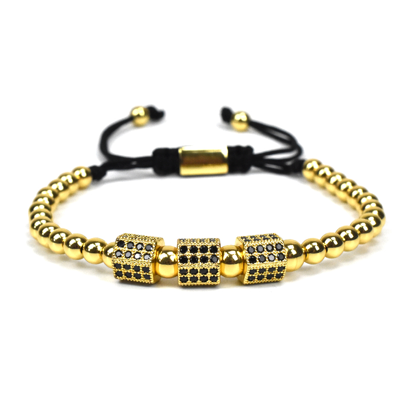 Men's Jewelry Crown Charm Studded Zircon Couple Lace Bead Women's Gift Valentine's Day Holiday Christmas