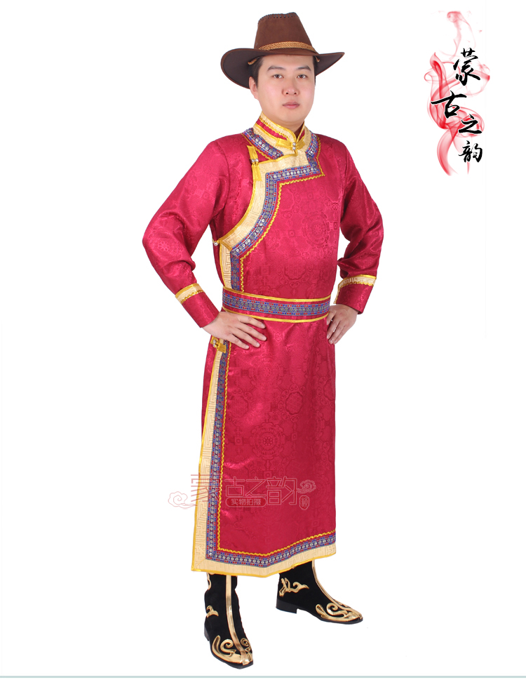 New Chinese national Costume Male gown grassland Traditional living outfit Mongolian Costumes For Men Robe Clothes vintage ethnic clothing