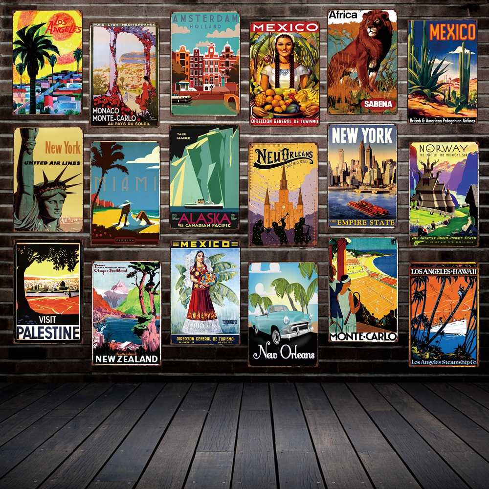 painting ANTIQUE TRAVEL Tin Signs Famous Countries Cities Vintage Wall Plaque Art Posters FG-216
painting ANTIQUE TRAVEL Tin Signs Famous Countries Cities Vintage Wall Plaque Art Posters FG-216