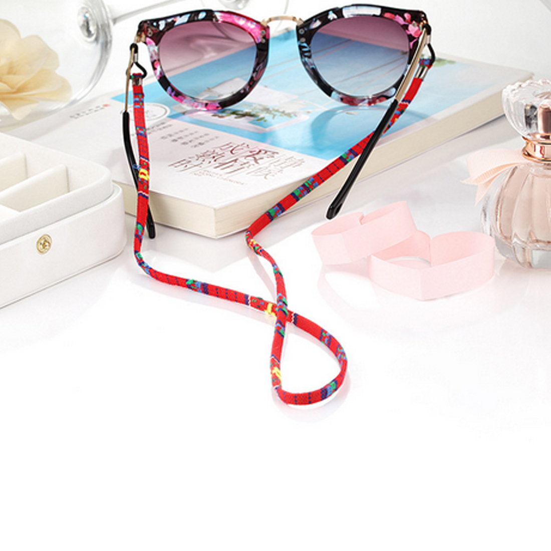 Eyeglass sunglasses cotton neck string cord retainer strap eyewear lanyard holder with good silicone loop
Eyeglass sunglasses cotton neck string cord retainer strap eyewear lanyard holder with good silicone loop