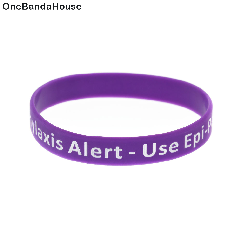 1PC Anaphylaxis Alert Silicone Bracelet What Better Way To Carry The Message Than With A Daily Reminder
1PC Anaphylaxis Alert Silicone Bracelet What Better Way To Carry The Message Than With A Daily Reminder