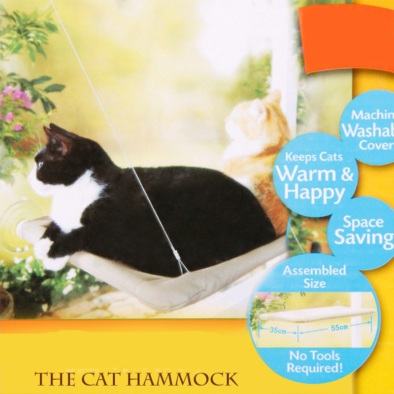 Sucker-style Hammock Basking Window Perch Cushion Sunny Dog Bed Hanging Shelf Seat Great for Multiple Pet Cat