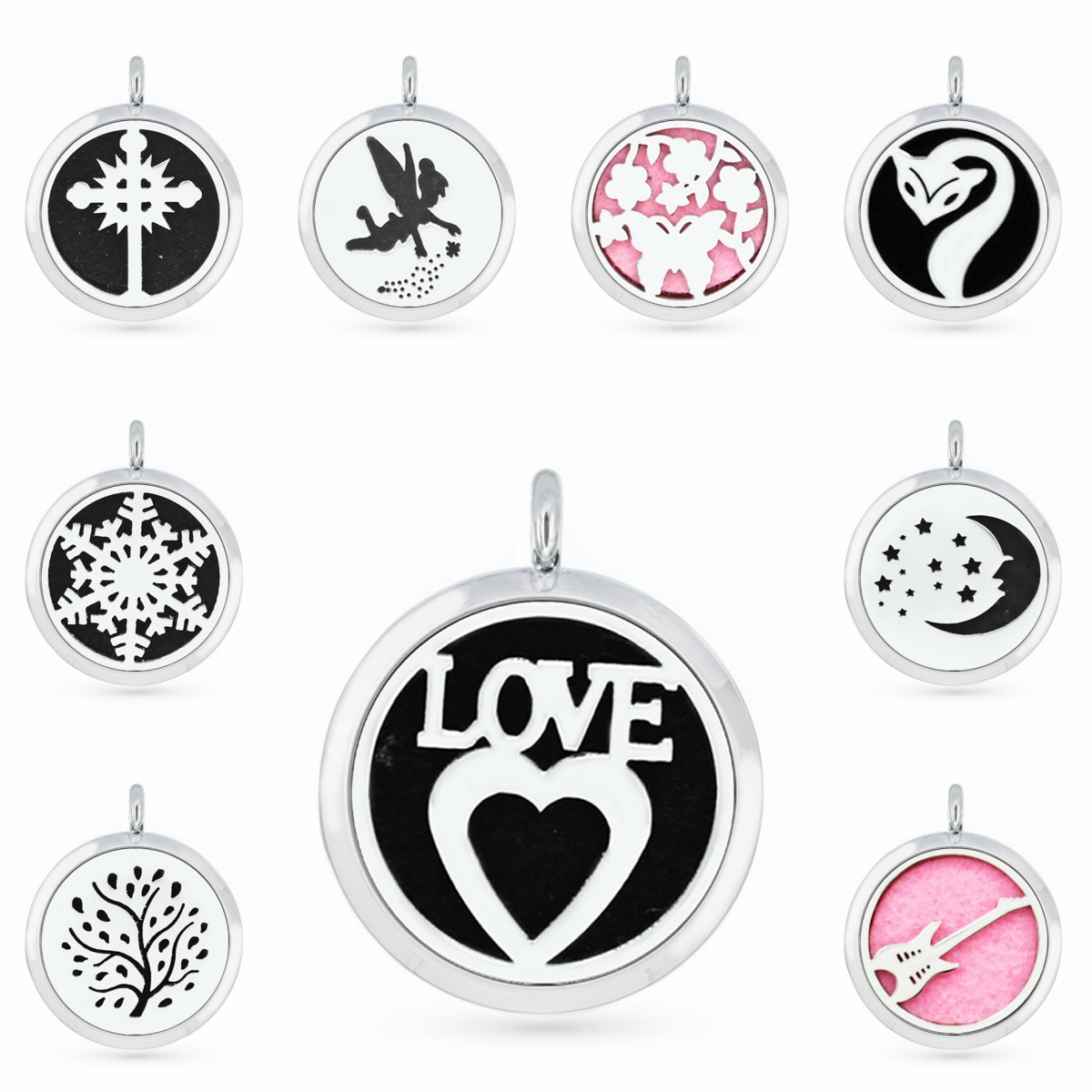 Love Heart Moon Stars 30mm Magnet Essential Oil Aromatherapy Perfume Pendant Diffuser Locket Pendant Fit For Necklace Women Jewelry
Love Heart Moon Stars 30mm Magnet Essential Oil Aromatherapy Perfume Pendant Diffuser Locket Pendant Fit For Necklace Women Jewelry