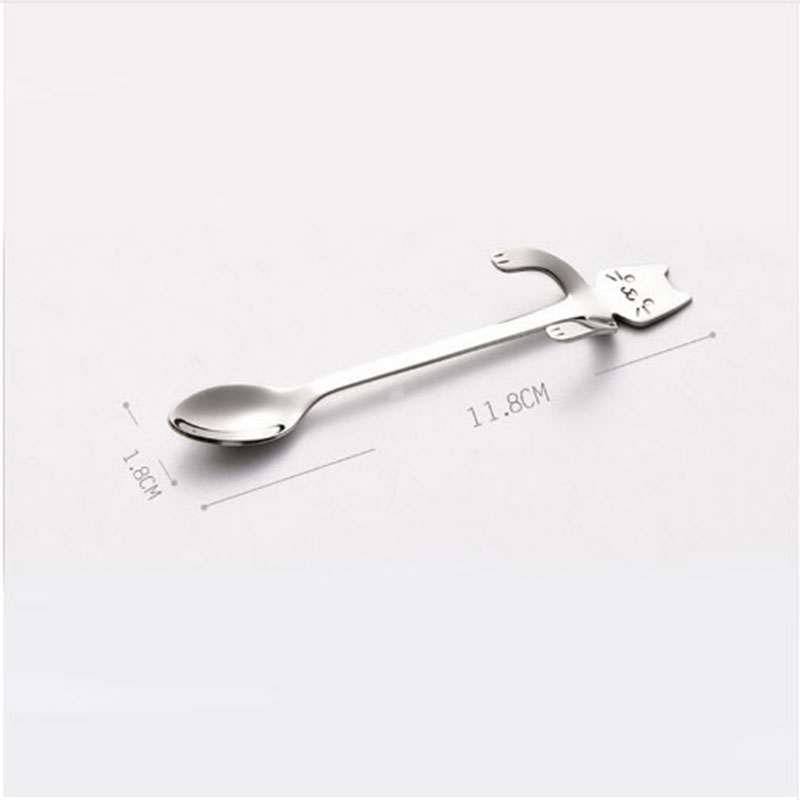 Stainless Steel Cat Coffee&Tea Spoon Mini Cat Long Handle Stainless Steel Spoon Drinking Tools Kitchen Gadget Stainless Steel Tableware 
Stainless Steel Cat Coffee&Tea Spoon Mini Cat Long Handle Stainless Steel Spoon Drinking Tools Kitchen Gadget Stainless Steel Tableware