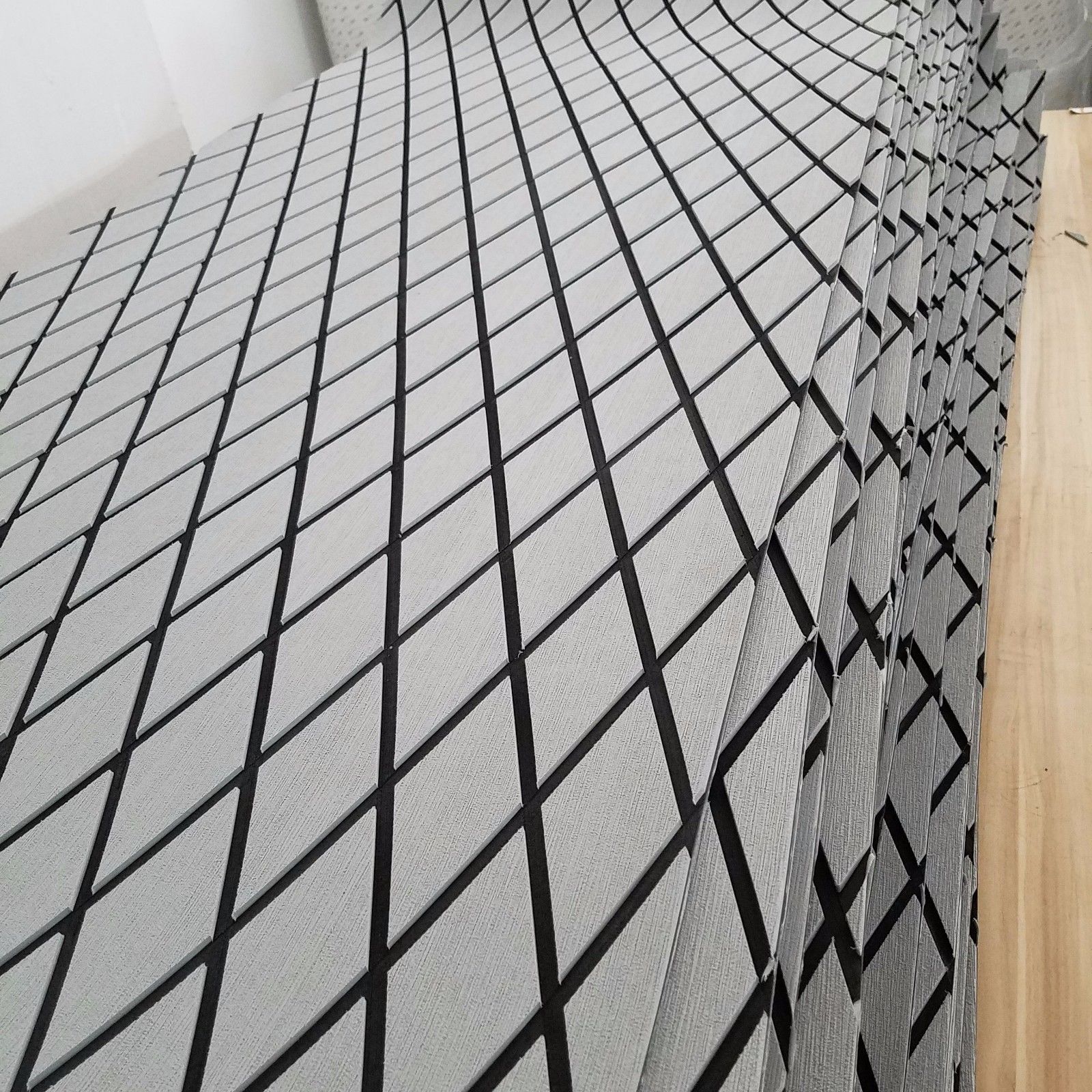 Floor Mats & Carpets Marine Boat 75" x 27"Marine Flooring EVA Foam Synthetic Teak Decking Sheet Carpet Pad