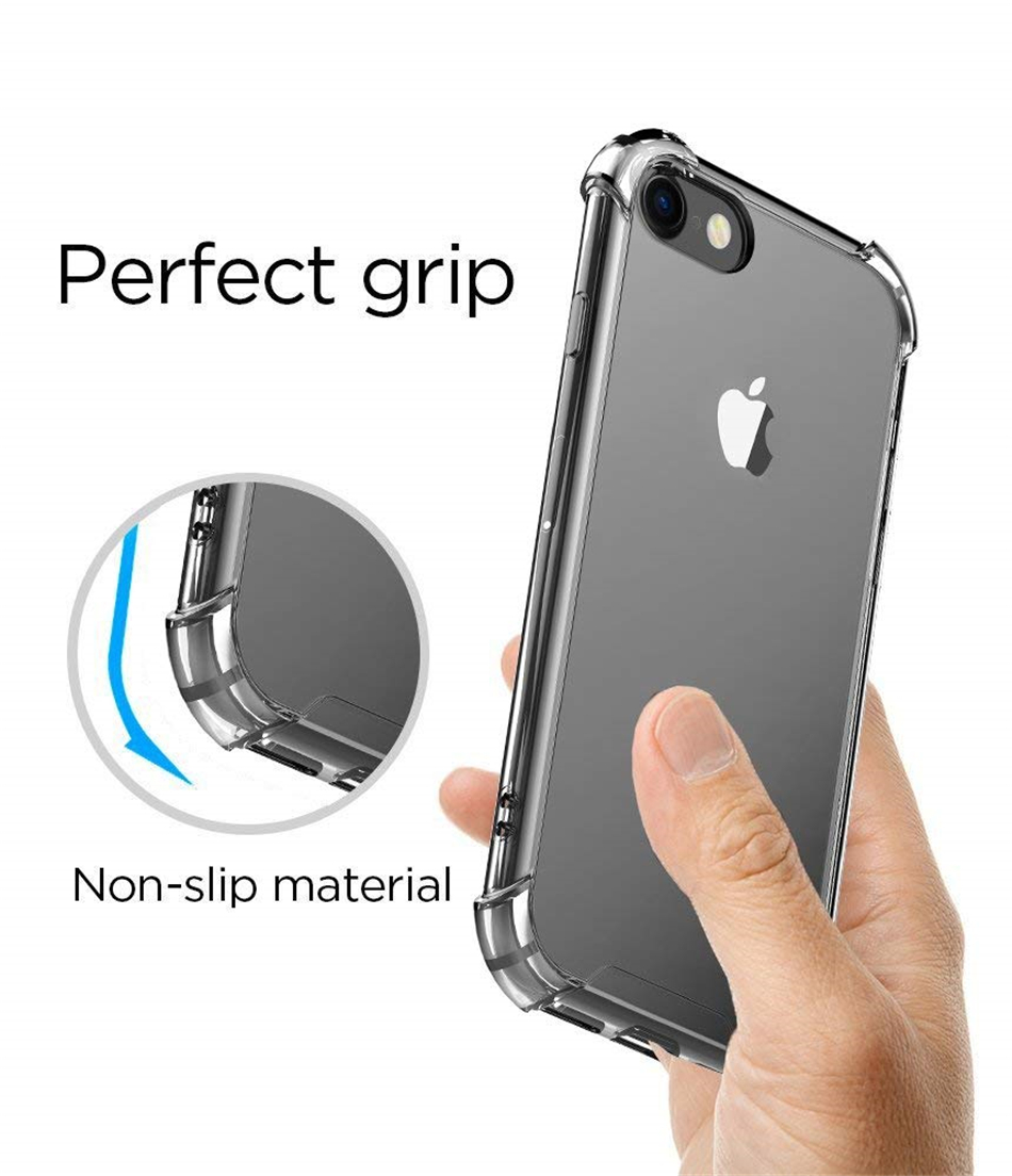 Phone Cases For Iphone 17 Air 16 15 14 13 12 Mini 11 Pro XR XS MAX 8 X Samsung S20 S10 S8 Plus Note 10 Cover Air Cushion Hard Back Acrylic