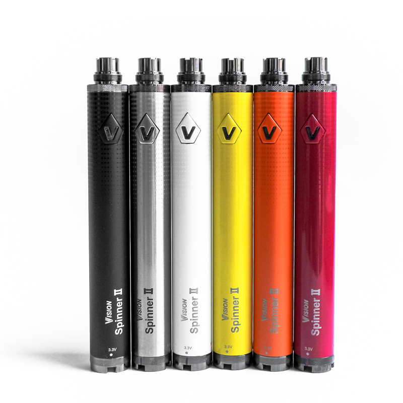 Vision Spinner VV 2 II Battery 1650mah Variable Voltage 3.3V-4.8V 510 Ego Thread Evod For Electronic Cigarette Vapor
Vision Spinner VV 2 II Battery 1650mah Variable Voltage 3.3V-4.8V 510 Ego Thread Evod For Electronic Cigarette Vapor
