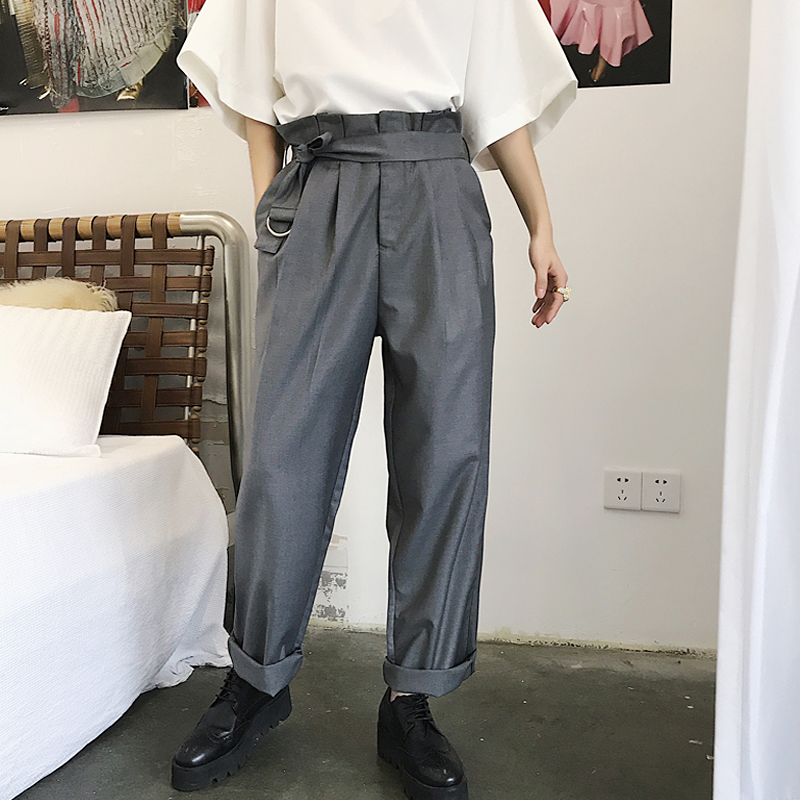 2018 New design drape high waist baggy trousers popular logo men's straight harem pants -6XL! Big yards men's trousers, Black
2018 New design drape high waist baggy trousers popular logo men's straight harem pants -6XL! Big yards men's trousers, Black
