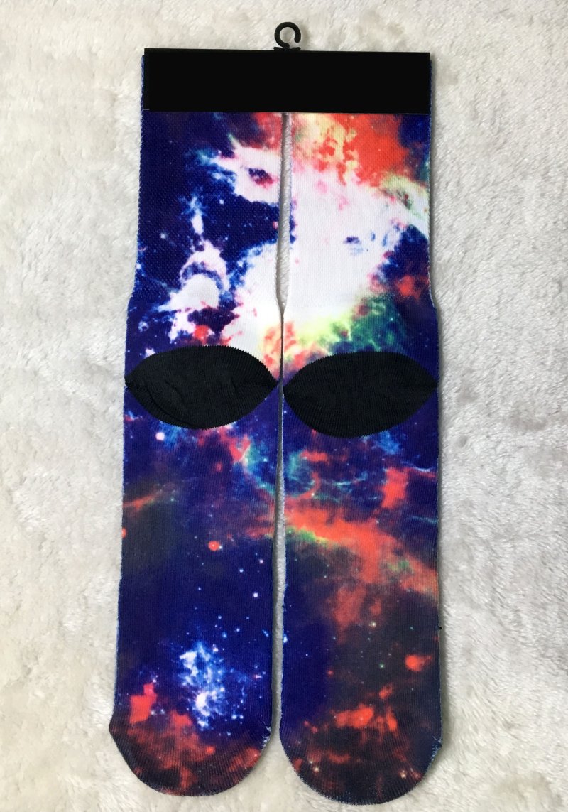 2pcs=1pair Fashion Sports Socks Big Kids Men 3D Printed Stocking New Pattern Hip Hop Cotton Sock Unisex SOX Animal Cartoon Skull