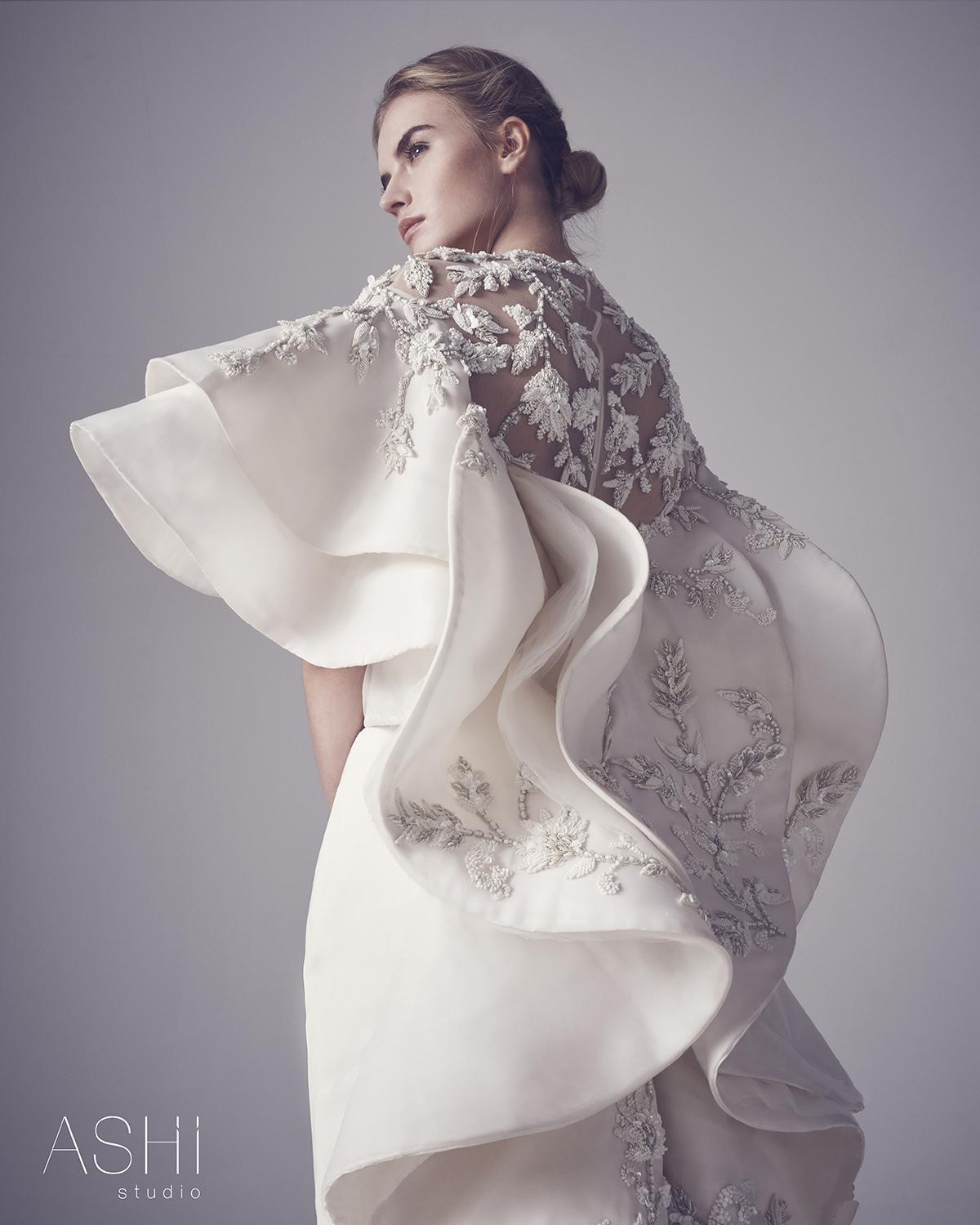 Ashi Studio Women Jumpsuits Prom Dresses 2018 Lace Applique Plus Size Bride Pants Suits Modest Jewel Neck Evening Gowns