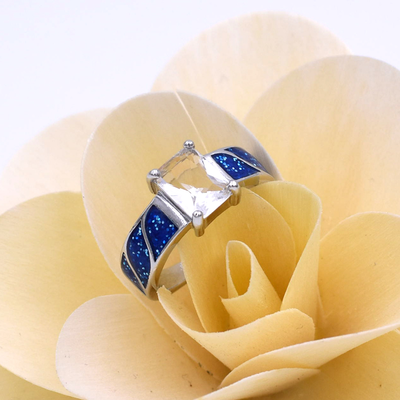 Trendy Blue Opal Zircon Ring Simple Wedding Band Women Rings Female Party Wedding Jewelry aneis feminino Size 6-10
Trendy Blue Opal Zircon Ring Simple Wedding Band Women Rings Female Party Wedding Jewelry aneis feminino Size 6-10