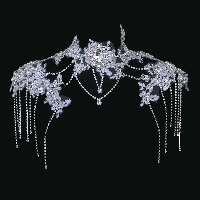 Shinning White Beads Bridal Shoulder Chain Bridal Jewelry Bridal Wedding Accessories J714005