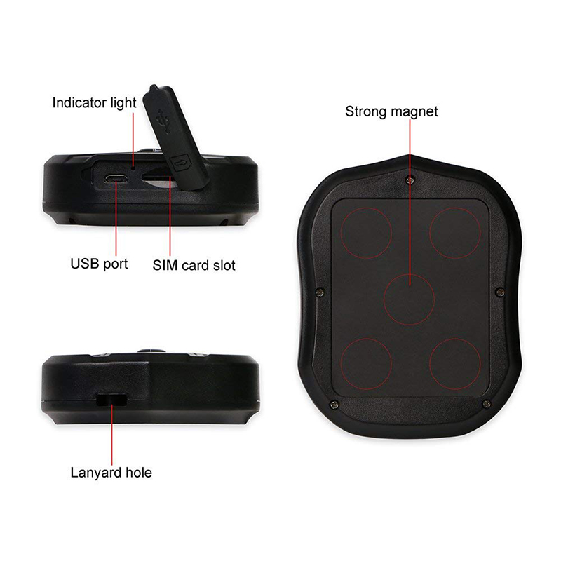 TK905 Quad Band GPS Tracker Waterproof IP65 Real Time Tracking Device Car Locator 5000mAh Long Life Battery Standby 120 Days