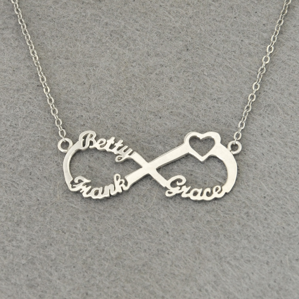 Personalized 3 Names Heart Infinity Necklace, Custom Infinity Nameplate, Personalized Infinity Necklace, Gift for Mom
Personalized 3 Names Heart Infinity Necklace, Custom Infinity Nameplate, Personalized Infinity Necklace, Gift for Mom