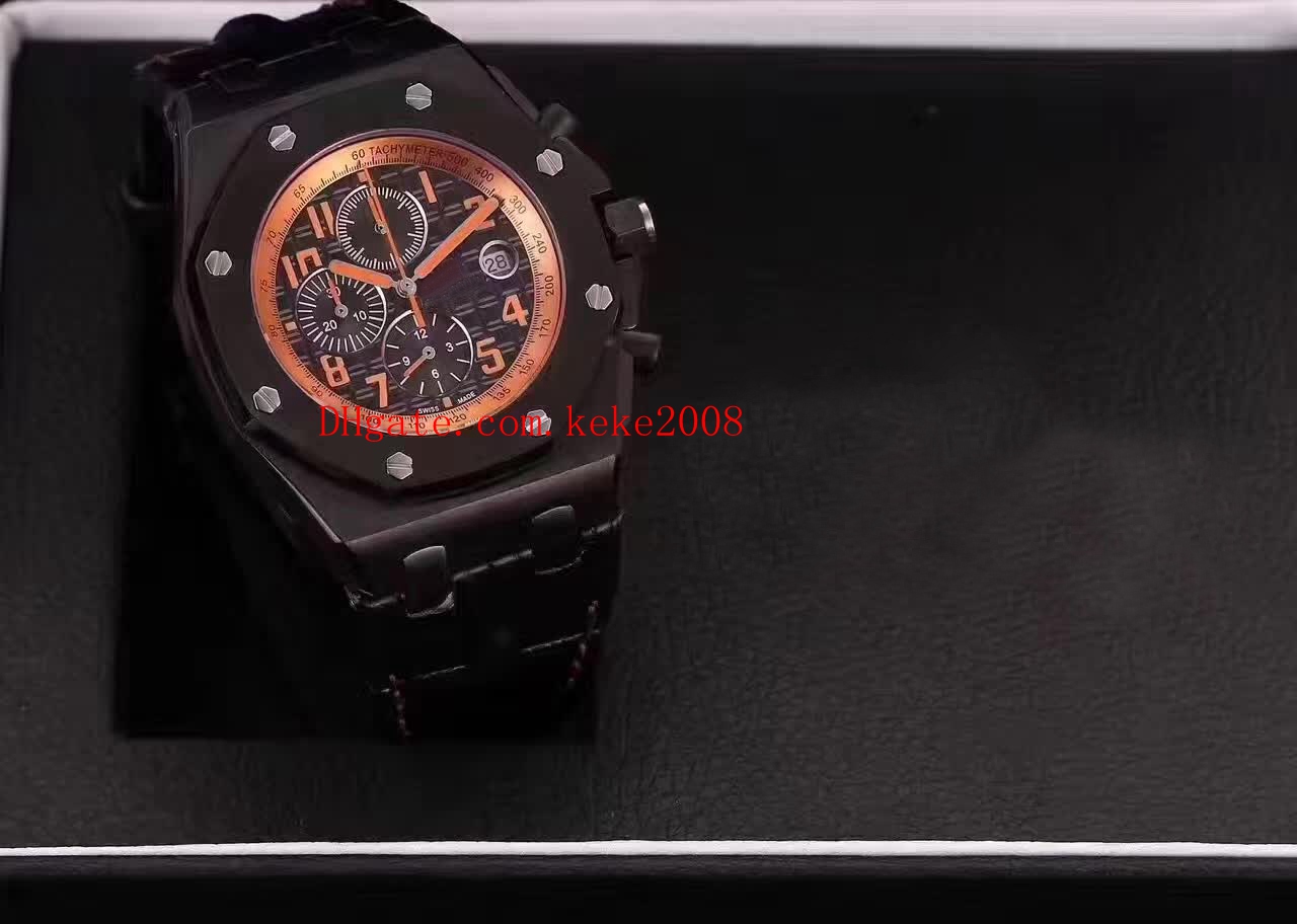 6Style Luxury High Quality Watch N8 Factory 42mm Offshore 26470OR.OO.1000OR.01 Leather Bands Strap VK Quartz Chronograph Workin Mens Watches
6Style Luxury High Quality Watch N8 Factory 42mm Offshore 26470OR.OO.1000OR.01 Leather Bands Strap VK Quartz Chronograph Workin Mens Watches