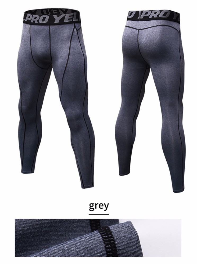 Men GYM Compression Bodybuilding Pantalones Hombre Fitness Tights Trousers Sweat Pants For Men Sport Running Leggings