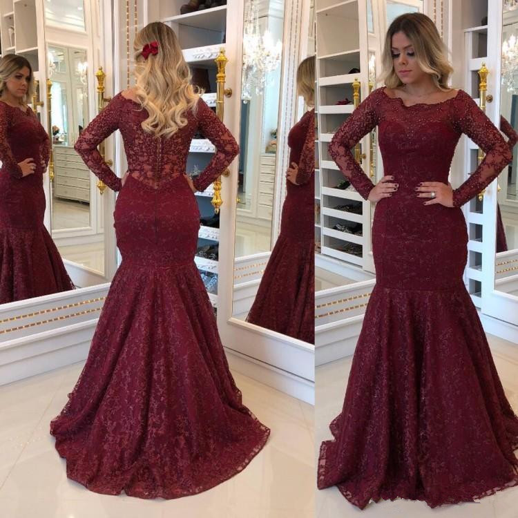 Arabic Burgundy Lace Prom Dresses 2018 Off Shoulder Long Sleeves Appliques Beading Formal Party Dress Vestidos De Fiesta Party Gowns, Same as picture
Arabic Burgundy Lace Prom Dresses 2018 Off Shoulder Long Sleeves Appliques Beading Formal Party Dress Vestidos De Fiesta Party Gowns, Same as picture