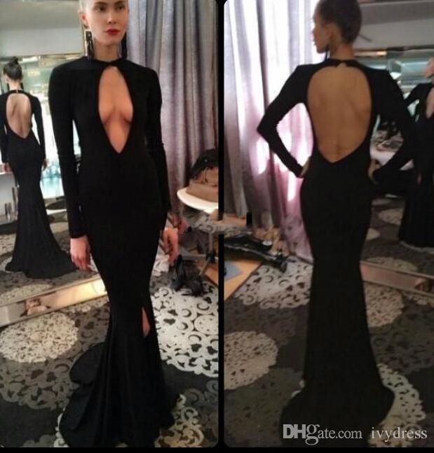 Black Evening Dresses Sexy Pluning V Neck Open Back Michael Costello Mermaid Party Gowns Long Sleeve Split Slit Dresses Prom, Purple
Black Evening Dresses Sexy Pluning V Neck Open Back Michael Costello Mermaid Party Gowns Long Sleeve Split Slit Dresses Prom, Purple