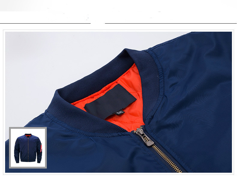 Mens Jackets Autumn Winter Male Solid Color Coats Spring MA1 Bomber Jakcet Mans Pilot Outerwear AAA Discount for in-store purchases