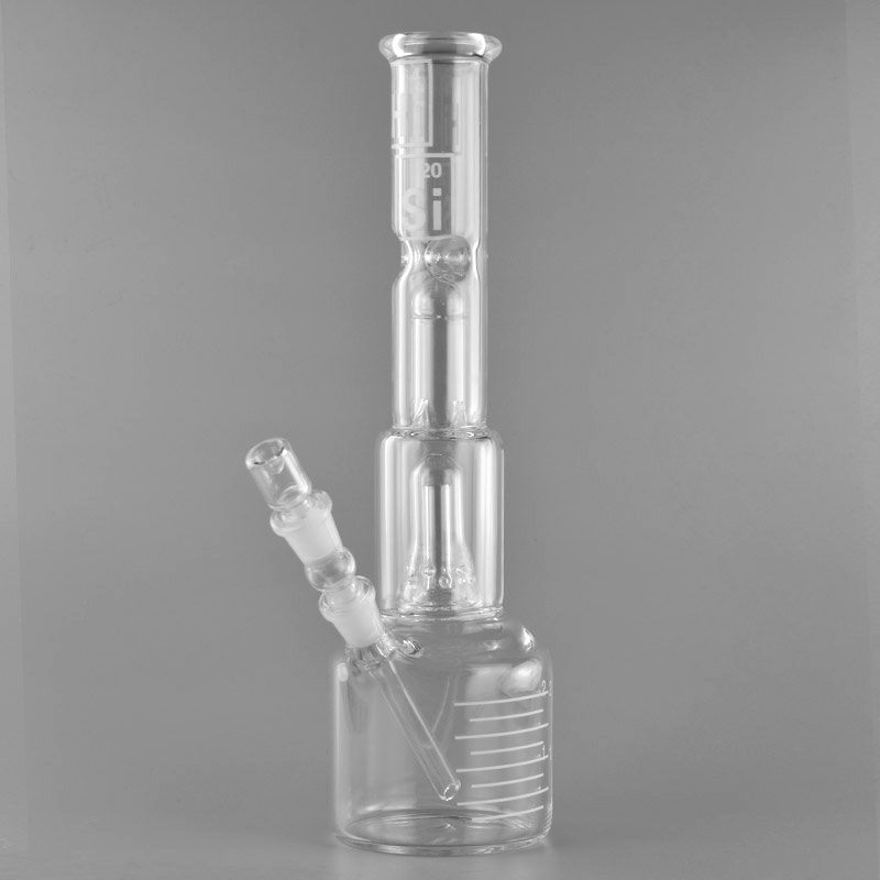 Hi Si Glass Bongs 15.7 Inches Tall Double Bell Perc Jr. Beaker Base Filer Glass water Pipes Comes with Downstem
Hi Si Glass Bongs 15.7 Inches Tall Double Bell Perc Jr. Beaker Base Filer Glass water Pipes Comes with Downstem