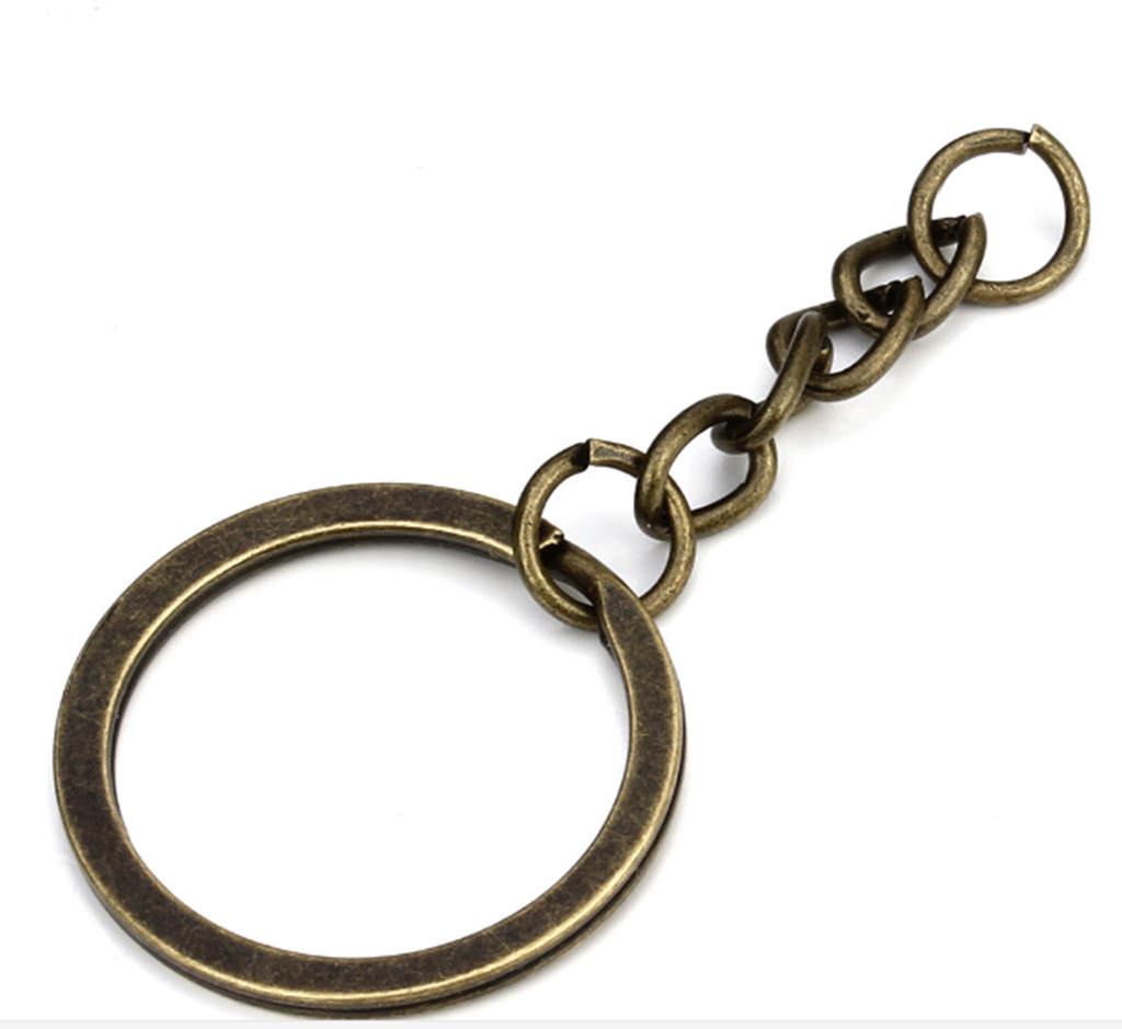 40pcs Split Key Ring Chain Keyring Silver Gold Guqing Color Metal Split Keychain Parts Jump Rings