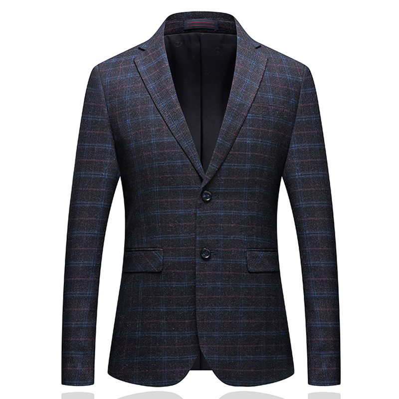 Mens Autumn Winter Man's Suit Self-cultivation Korean Boutique Plaid Wedding Dress Suit Male Formal Business Casual Suits, Black
Mens Autumn Winter Man's Suit Self-cultivation Korean Boutique Plaid Wedding Dress Suit Male Formal Business Casual Suits, Black