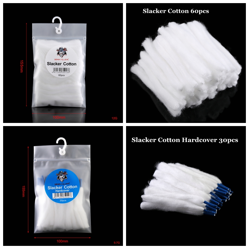 100% Original Demon Killer Shoelace Design Slacker Cotton Hardcover DIY Vape Organic Cotton Fit RDA RTA Atomizers 30pcs/pack 60pcs/pack
100% Original Demon Killer Shoelace Design Slacker Cotton Hardcover DIY Vape Organic Cotton Fit RDA RTA Atomizers 30pcs/pack 60pcs/pack