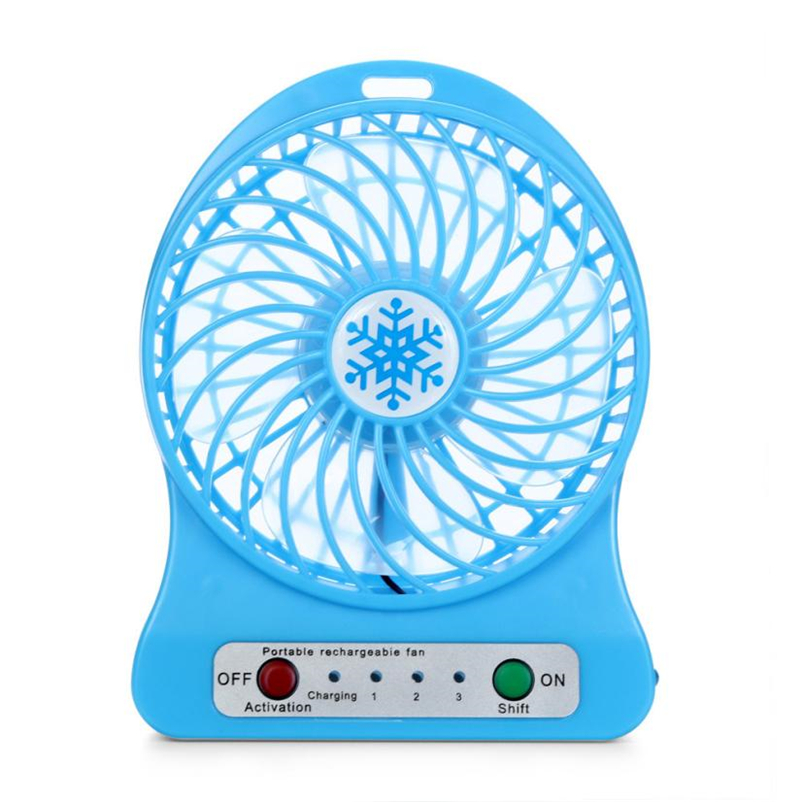 Portable Mini USB Fan LED Light Air Cooler Small Desk 18650 Battery Fan for PC Laptop Cooling Fan ventilador usb