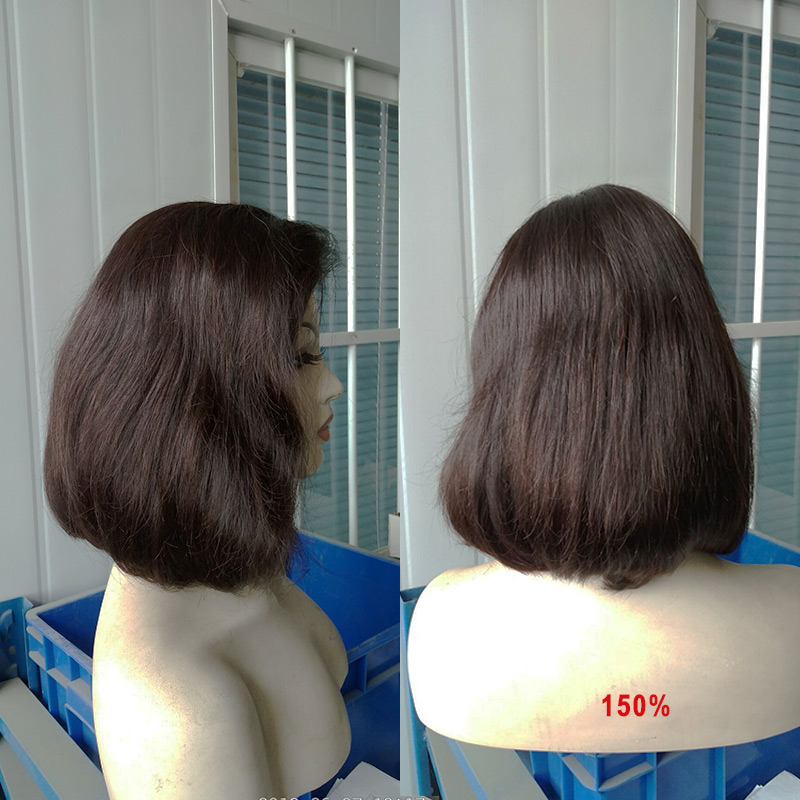 Bella Hair Glueless Wigs Bob Cut Wigs Frontal Human Hair Bob Full Lace Wig For Black Women Full Cuticle Short Bob Lace Wigs Free Shipping Nautral Hair