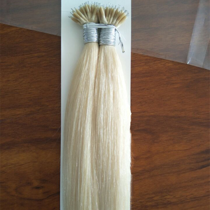 blonde silicone nano ring hair extensions nano loop ring hair 1gr st 300st lot free dhl