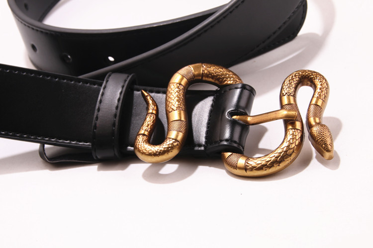 Hot Black color Luxury High Quality Cowhide Designer Belts Fashion snake pin buckle genuine leather belt mens womens belt ceinture belt
