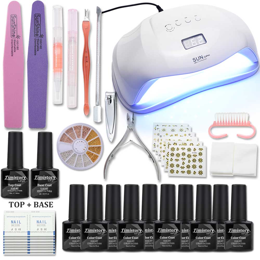 6/10 Color Nail Gel Polish Nail Set with UV Led Lamp 40/48/54/72W Acrylic Kit Base &Top Coat Gel Varnish Manicure Tools Set, 6color 40w sunx9
6/10 Color Nail Gel Polish Nail Set with UV Led Lamp 40/48/54/72W Acrylic Kit Base &Top Coat Gel Varnish Manicure Tools Set, 6color 40w sunx9