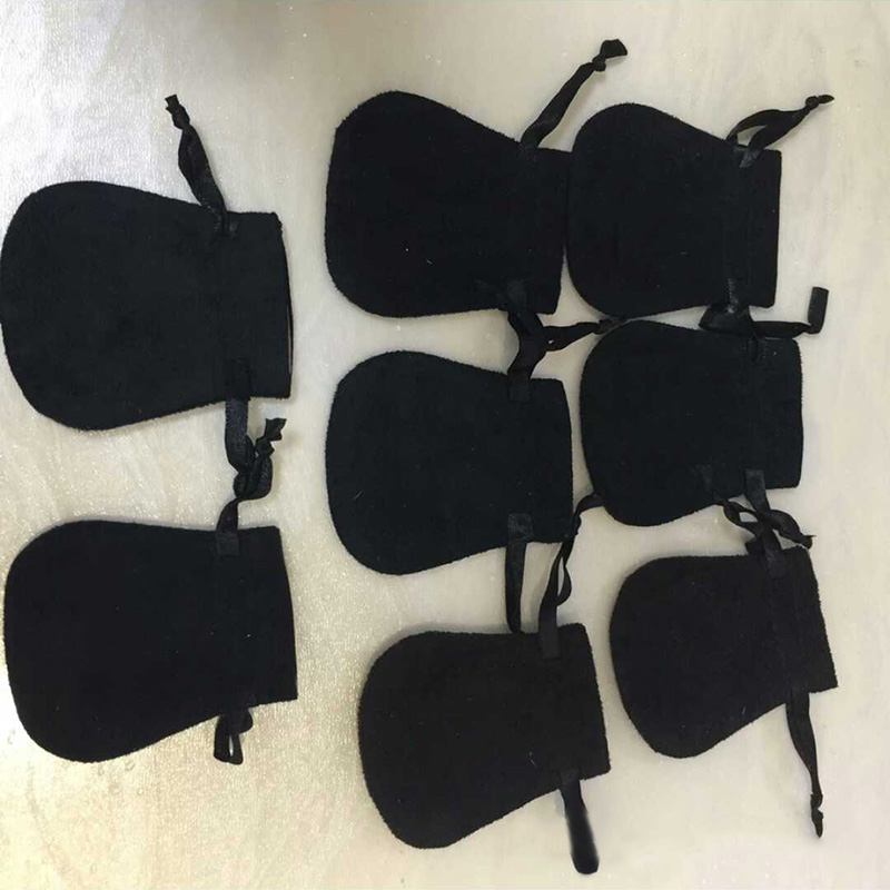 High Quality White Jewelry Velvet Pouches Bag Charm Beads Bracelet Women Pendant Necklace Packaging Gift bags Factory wholesale