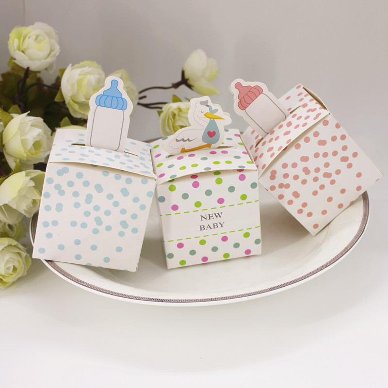 Animal Candy Box Baby Shower Boy Birthday Party Favors and Gifts Kids Baptism Party Decoration Supplies 100pcs